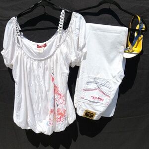 VINTAGE BABY PHAT 2-PIECE SET + HEELS